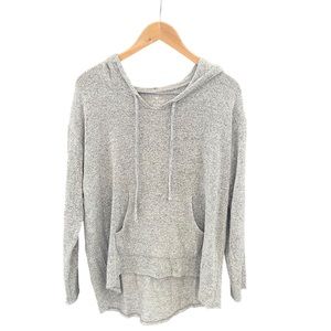 American Eagle Soft & Sexy Grey Hooded Sweater - Women’s Medium, Flowy Fit